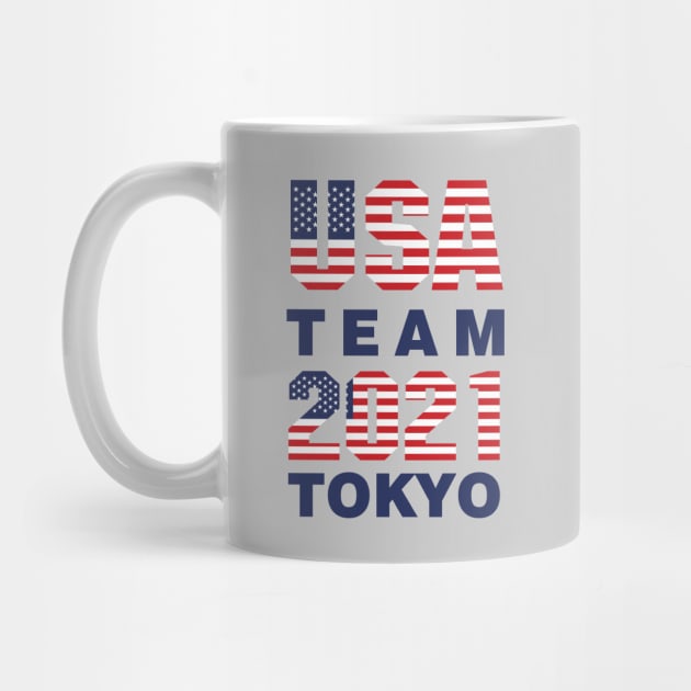 USA Team T-Shirt - Tokyo Olympics 2021 - Tokyo Olympics 2021 USA Team by stonefruit